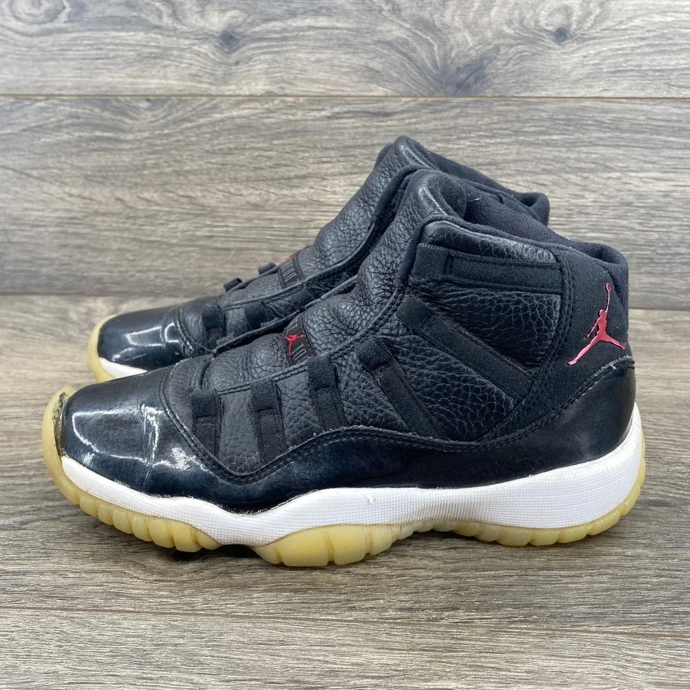 Nike Air Jordan 11 Retro Little Kids Shoes Size‎ 4Y Black Red 378038